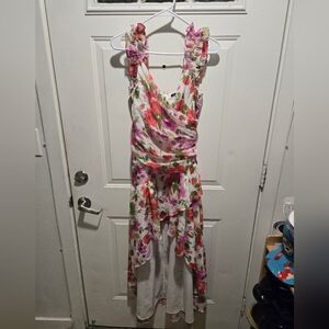 Abercrombie & Fitch High Low Dress - Pink and Purple Floral